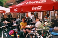 Enjoying a coffee in Krakow