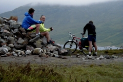 Cairn at the top of the Glen Garry road