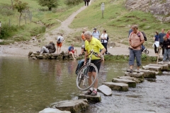 Ray on Dove Dale stepping stones