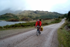 Bob near Glenfinnan on the track to Polloch