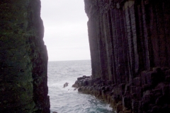Looking out to sea from Fingal's Cave