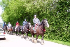 Some of the group went pony trekking...