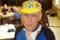 Reg Elliot at the finish