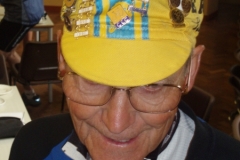 Reg Elliot at the finish