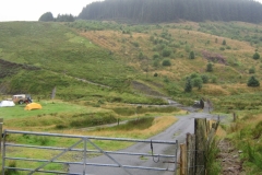 Forest road and the way to the Elan Valley