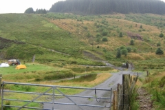 Forest road and the way to the Elan Valley