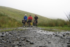 Mark, Roger and Bob on the unmaintained section of road