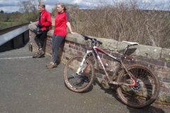 Roger and Sheila by the Bearley aqueduct on the Stratford-upon-Avon Canal