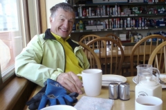 Bob languishing in the tea shop
