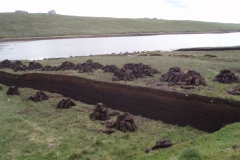 Peat cutting is still practised