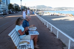 Dinner on the prom in Nice