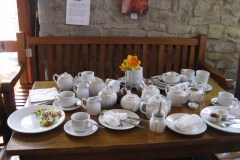 The aftermath of lunch at Tea at Longnor