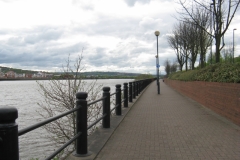 Cycle path beside The Tyne