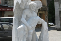 Marble statue in St.Beat