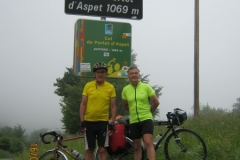 Lew and Bob at summit of Col de Menté