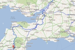 Map of the route