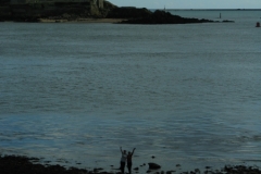 Sheila and Ann on Plymouth Sound