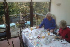 Breakfast in the conservatory in Tavistock