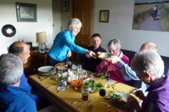 Pauline prepared a splendid pre-tour banquet