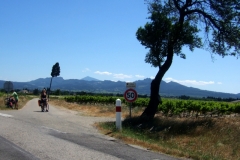 Looking back to Mont Ventoux