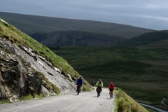 Climbing up to Claerwen Reservoir