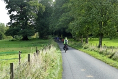 The team on the road near Itchen Abbas