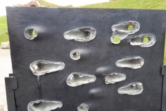 Experiments with armour piercing bullets