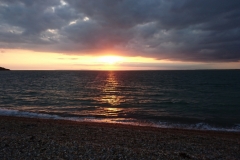 Sunset over Totland Bay