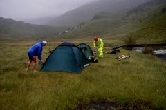 Camping by Inverie River