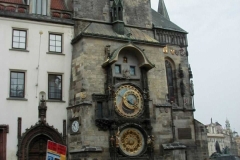 The famous astronomical clock in Prague