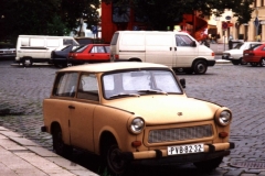 Classic Trabant car from the communist era