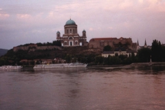 Esztergom over the Danube in Hungary
