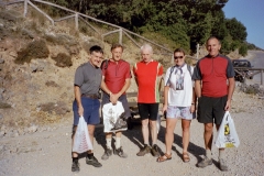 About the walk the Samarian Gorge - Bob, Roger, Bob, Sheila and Terry
