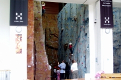 Rock climbing walls in the Outdoor Centre, Kinlochleven