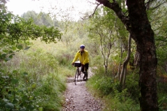 Peter leaving Kinlochleven on the West Highland Way