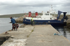 The Gutcher ferry back to Yell