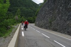 Mike and Ann descending into Tanignes