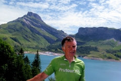 Bob by the Lac de Roselend