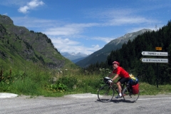 Denis at the Tignes turning