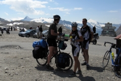 Another heavily loaded cyclist