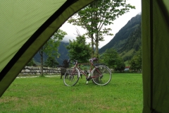 The only occupant of the Fusch campsite