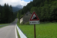 A steep bit near Sappada