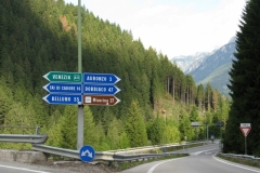Green motorways, Blue local roads here
