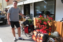Spanish cyclist in Selva di Cadore