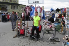 The top of the Stelvio at 2760m