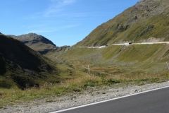 Climbing the Passo di Livigno at 2100m