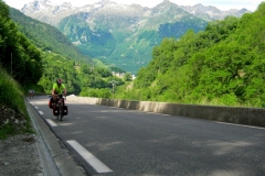 Bob ascending the Col du Tourmalet