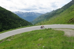 Lew ascending the Col du Tourmalet
