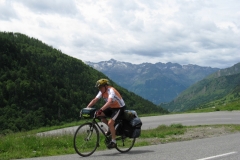 Lew ascending the Col du Tourmalet