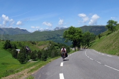 Lew ascending the Col de Peyresourde